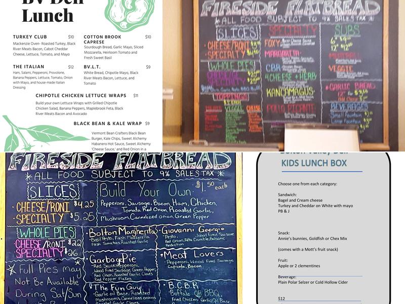 Fireside Flatbread Menu