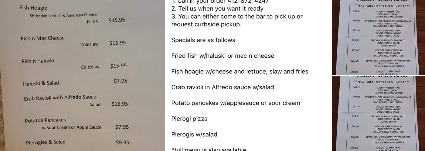 Max n Odi's Menu