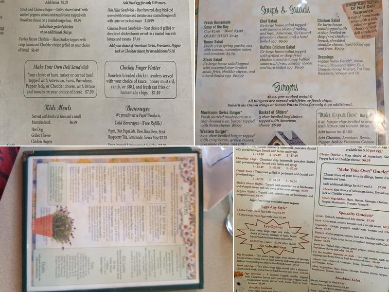 Becky's Place Menu