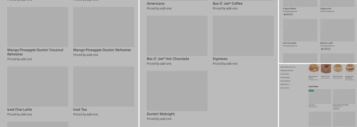 Dunkin' Menu