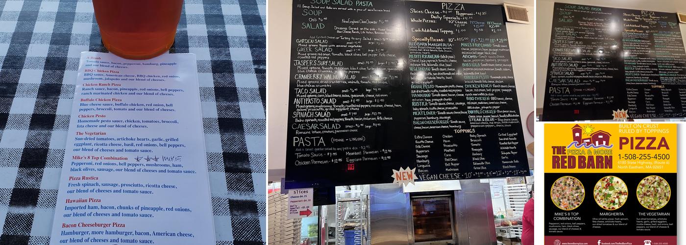 Red Barn Pizza & More Menu