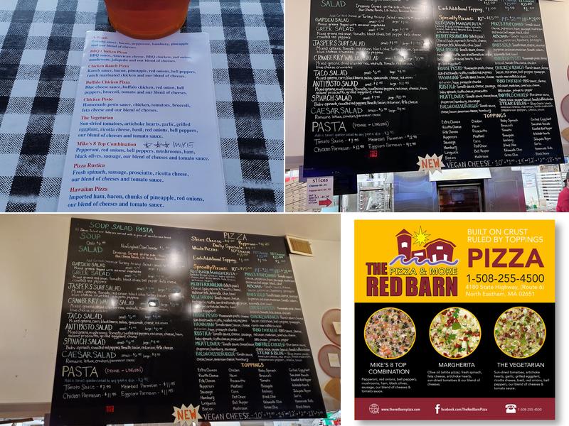 Red Barn Pizza & More Menu