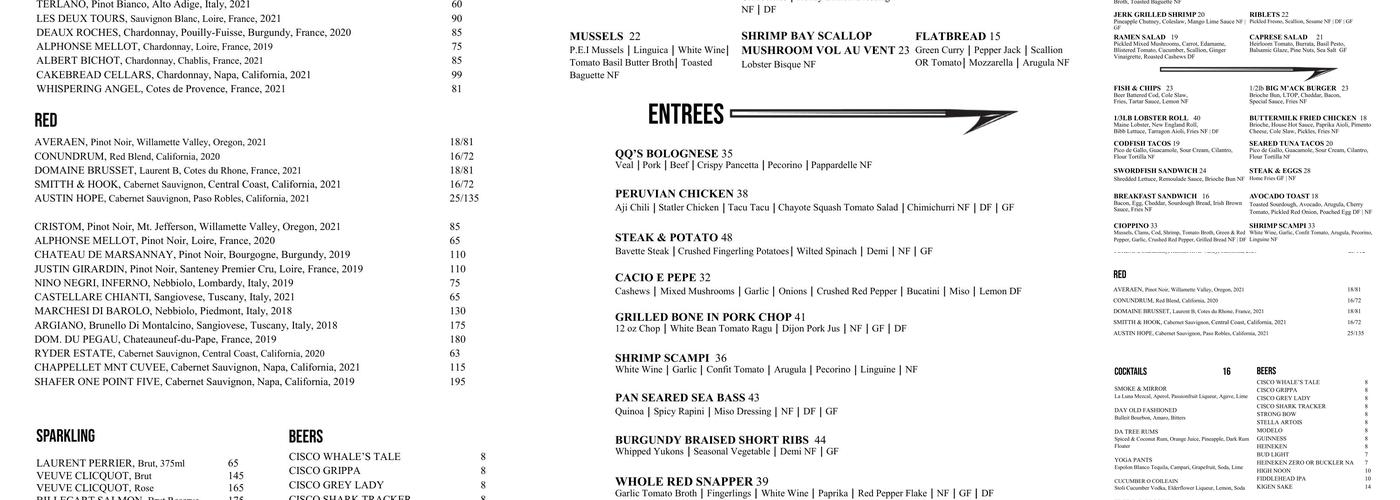 Town Menu