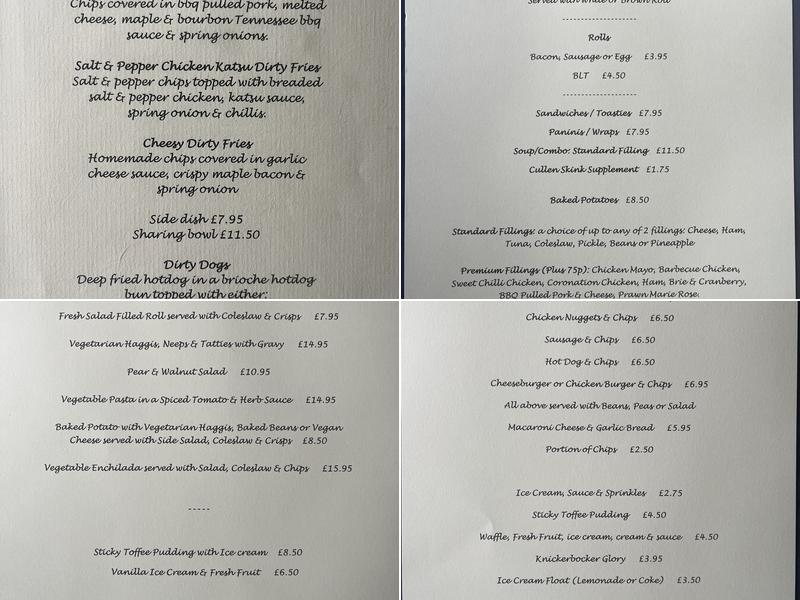 Market Arms Menu