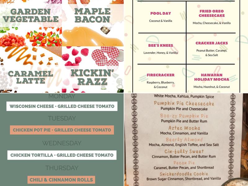 Bellissimo Coffeeworks Menu