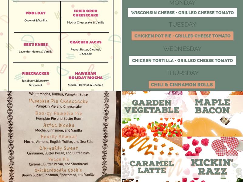 Bellissimo Coffeeworks Menu