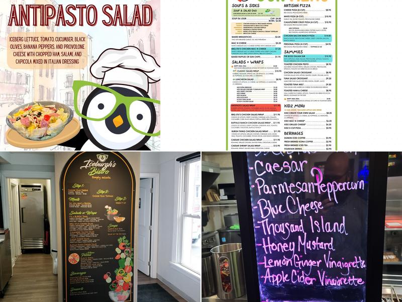 Iceburgh's Bistro Menu