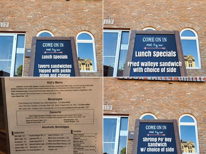 Sioux Valley Grille Menu