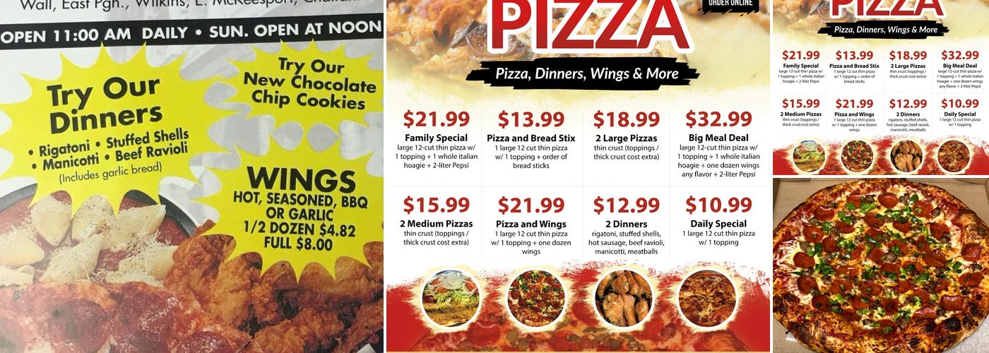 Casey's Pizza Menu