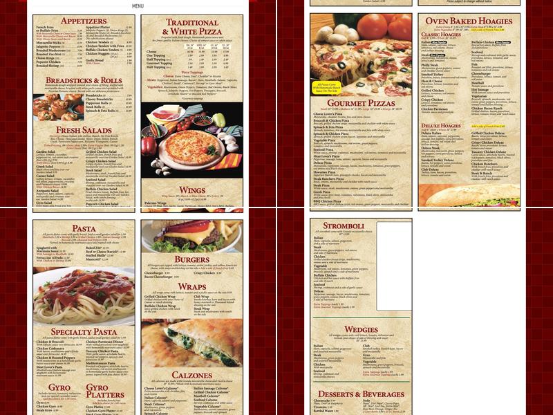 Pizza Palermo (Penn Hills) Menu
