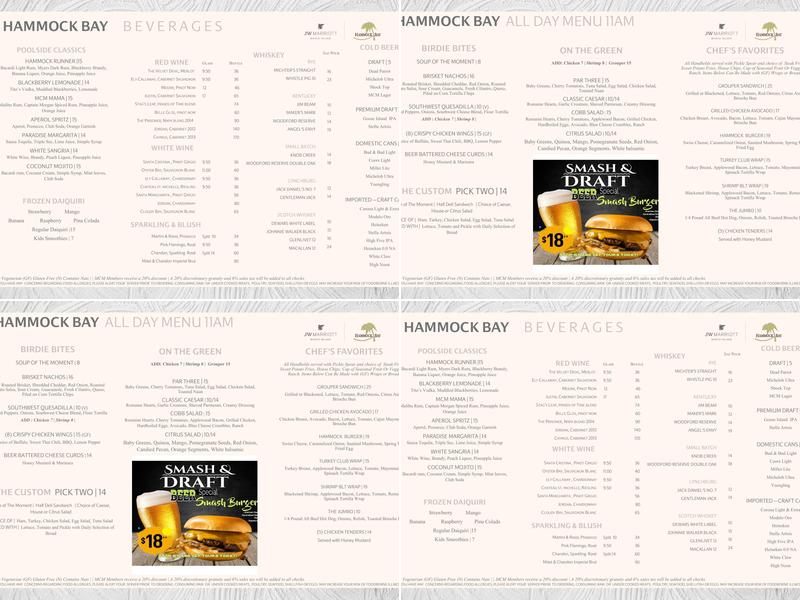 Rookery Grill Menu