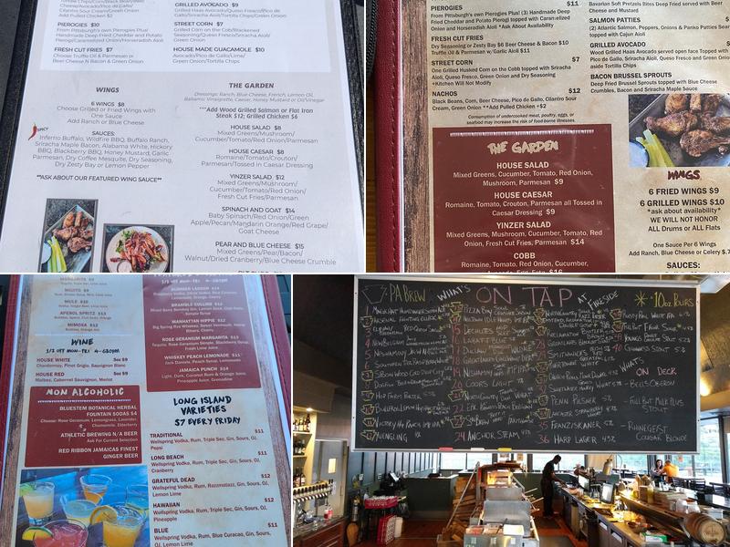 The Fire Side Public House Menu