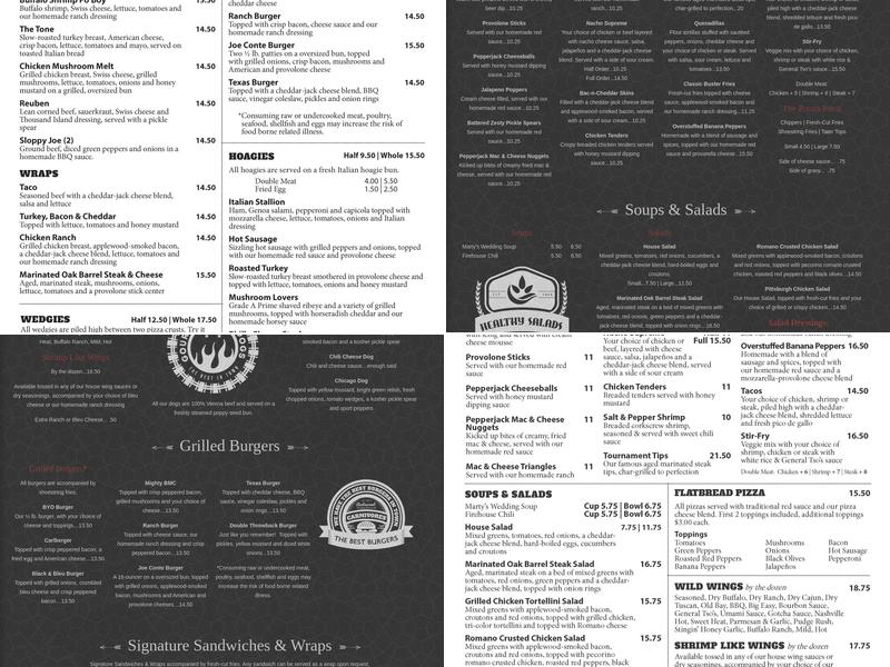 Carnivores Menu