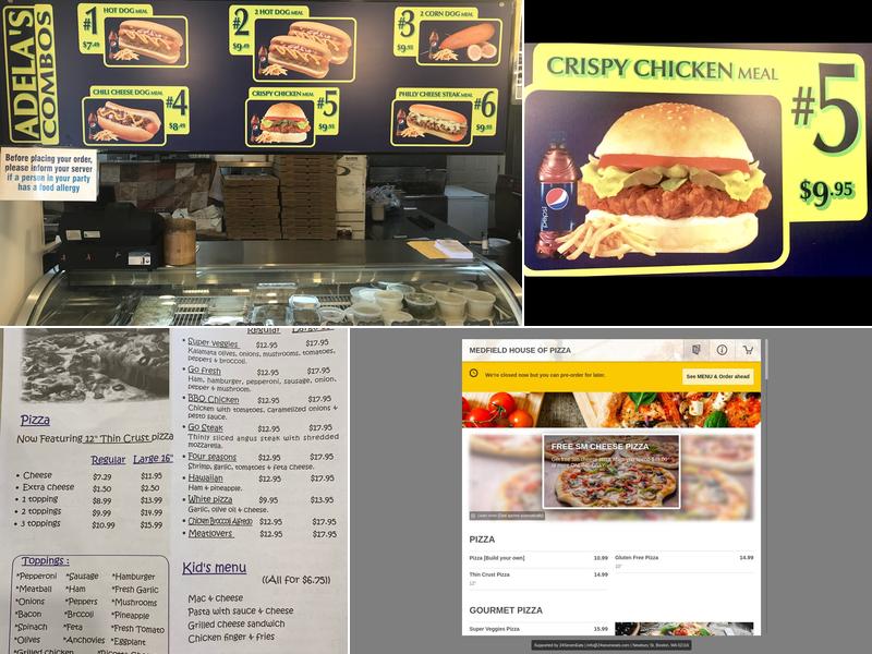 Medfield House Of Pizza Menu