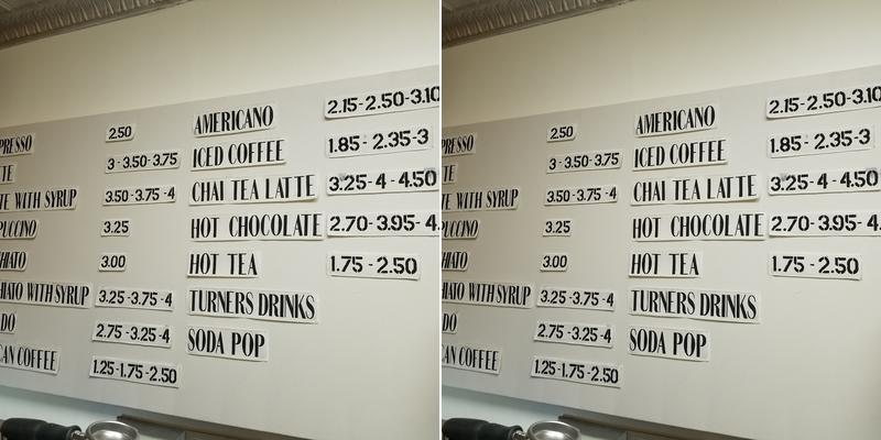 H Lane Dry Goods Menu