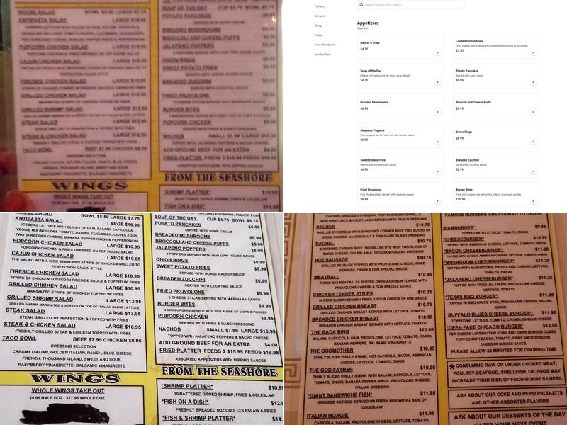 T's Restaurant & Lounge Menu