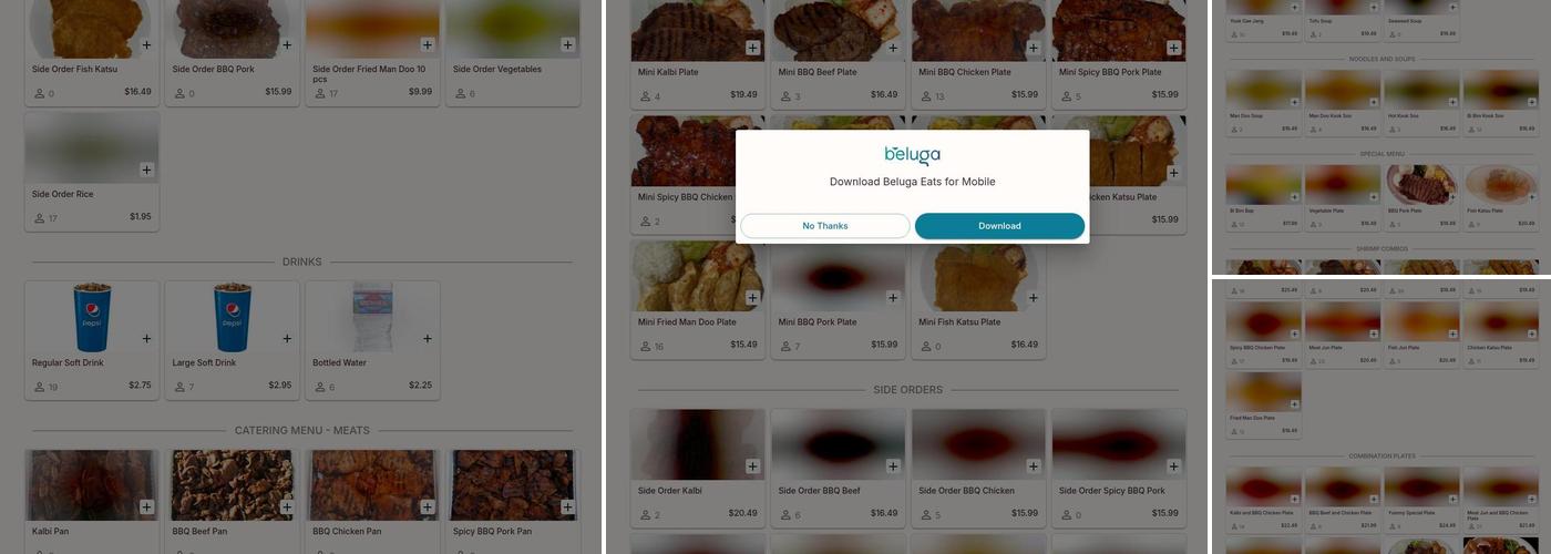 Yummy Korean Bar-B-Q Menu