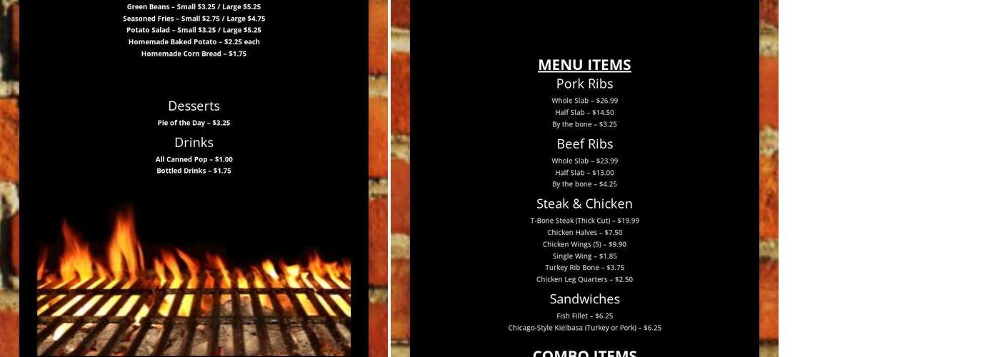 Robbie's Super-Stuff Menu