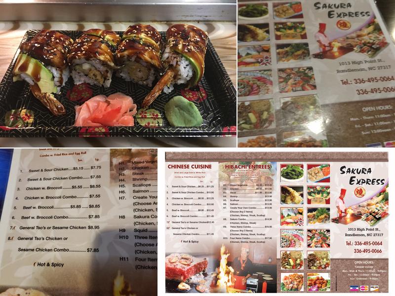 Sakura Express Menu