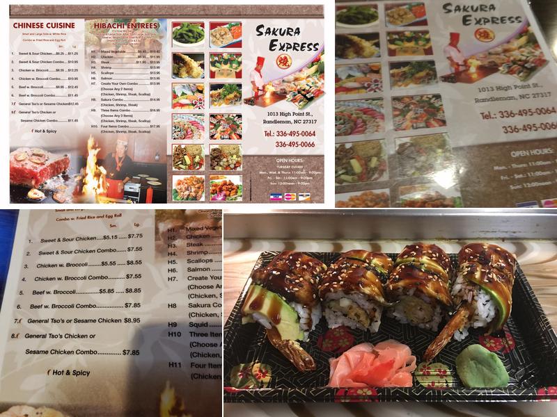 Sakura Express Menu