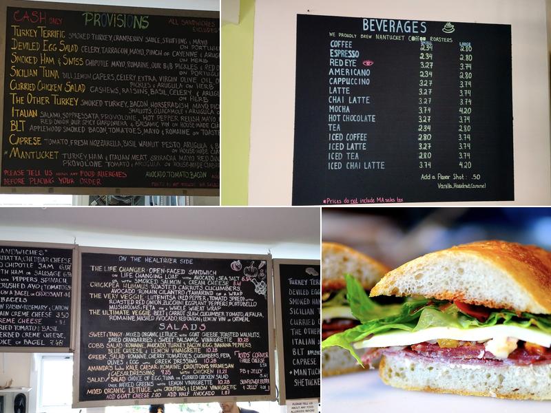 Provisions Menu