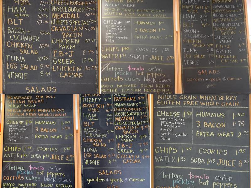 Henry’s Jr. Sandwich Shop Menu