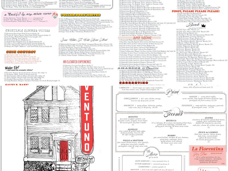 Ventuno Restaurant Menu