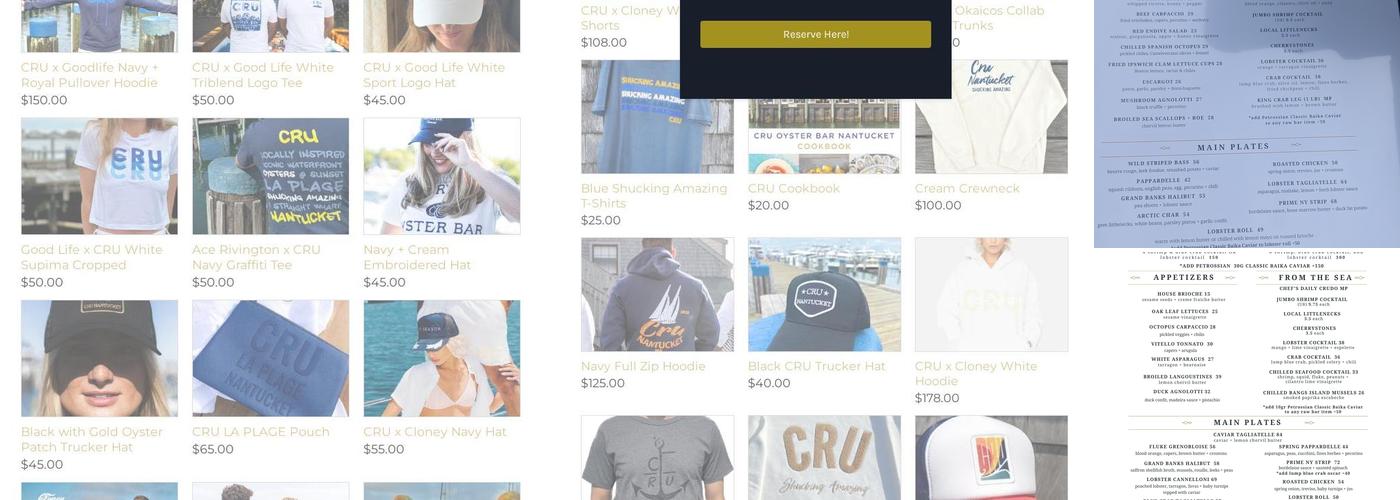 Cru Menu