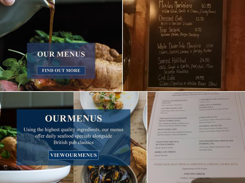 The Derby Arms Menu
