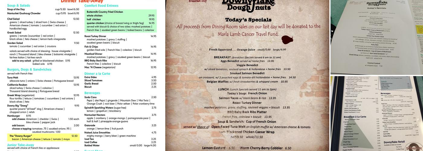 Downyflake Restaurant Menu
