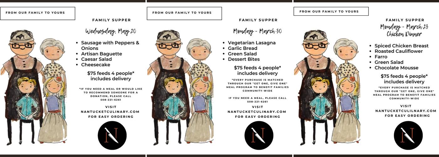 Nantucket Culinary Menu