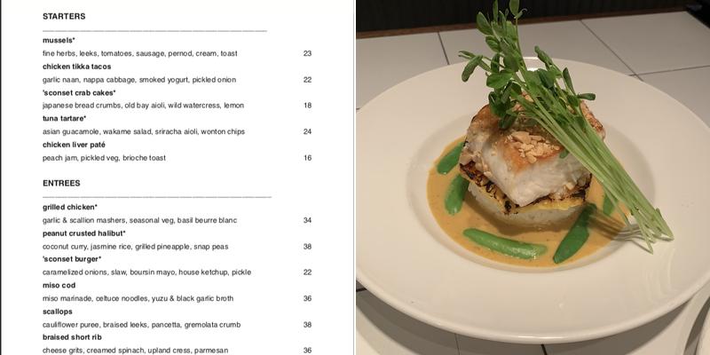 Sconset Café Menu
