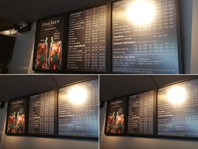 Starbucks Menu