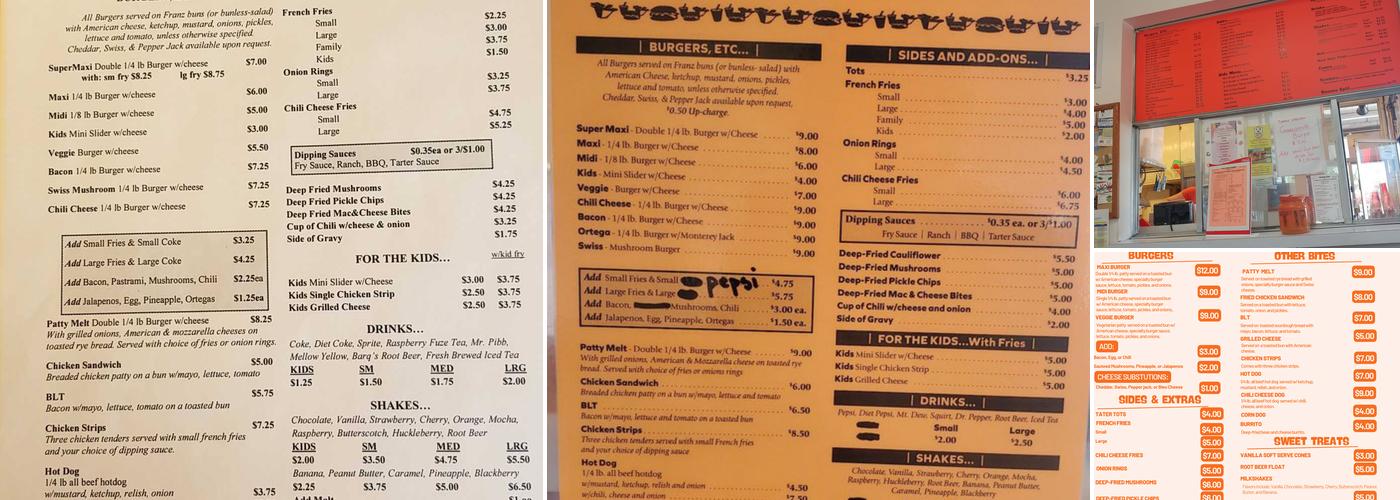 C & D Burger Shoppe Menu