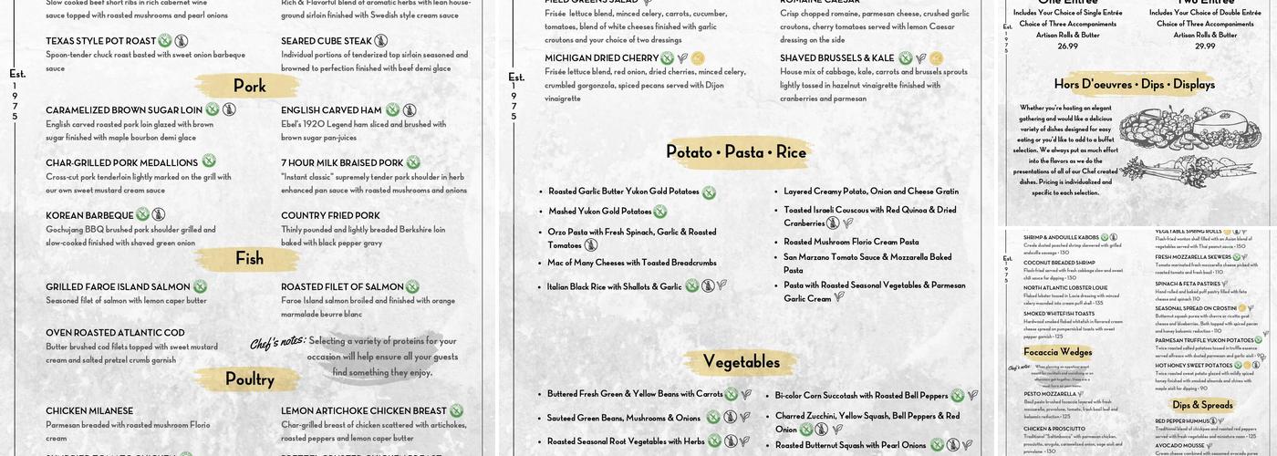 Hearthstone Bistro Menu
