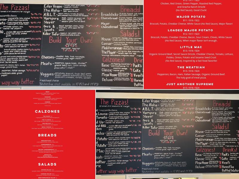 Major Tomato Menu