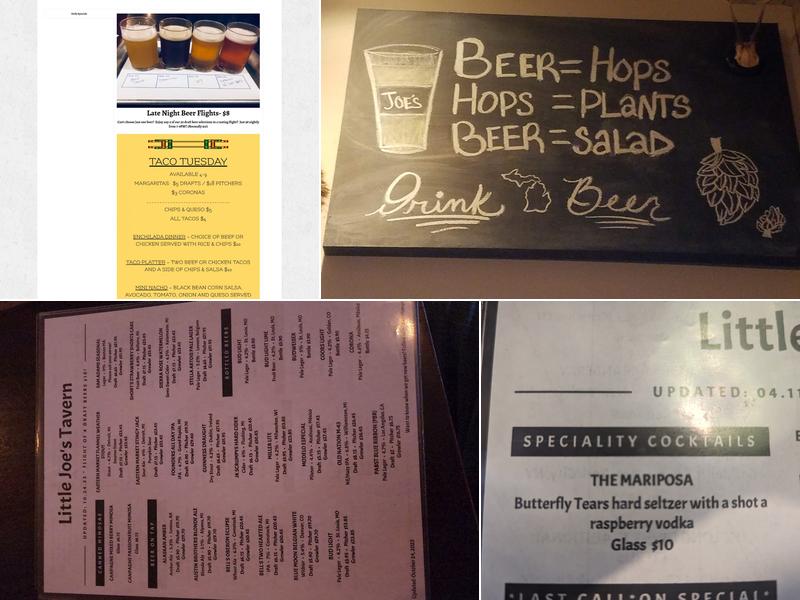 Little Joe's Tavern Menu