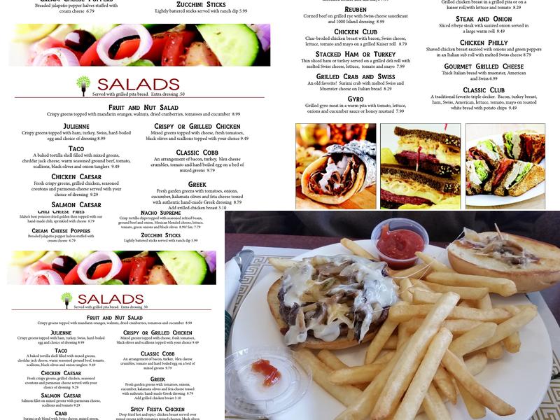 Sophia's Kitchen Menu