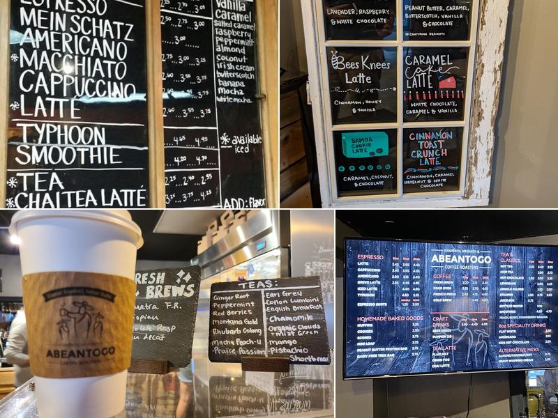 Shadrach, Meshach & ABeanToGo Coffee Roasters Menu