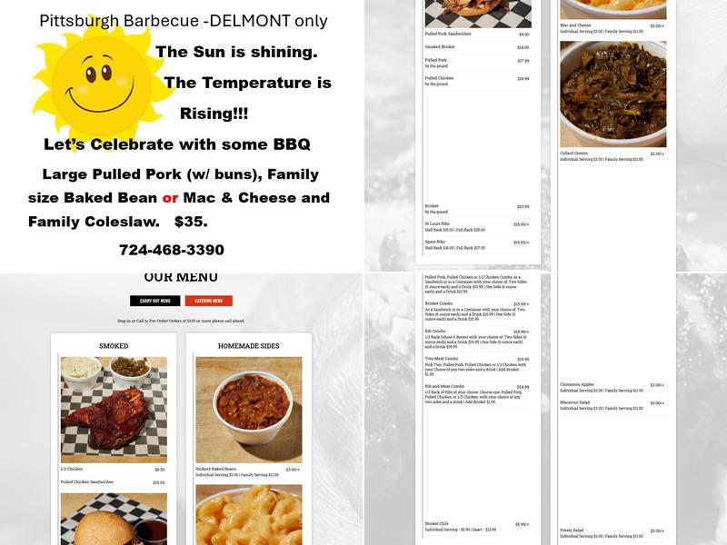Pittsburgh BBQ Company Menu