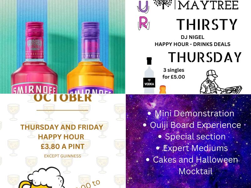 The Maytree Pub Menu