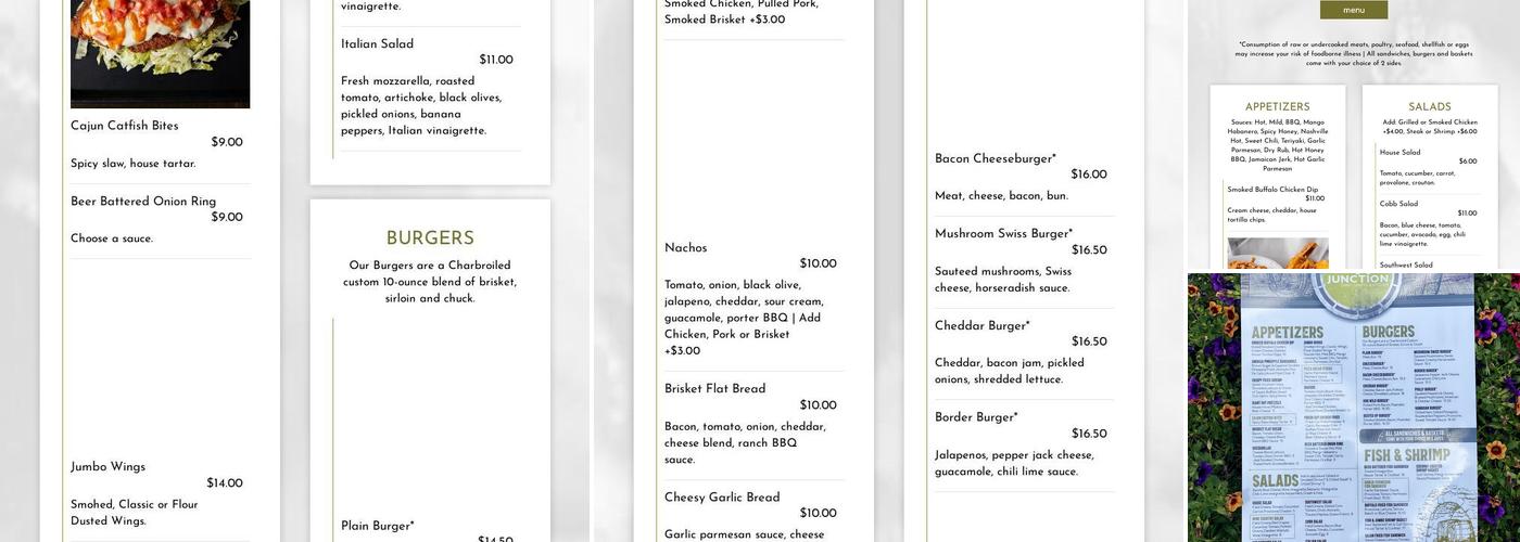 Barrel Junction Menu