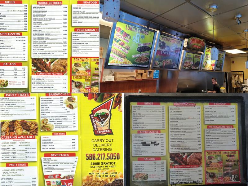 Shawarma Express Menu