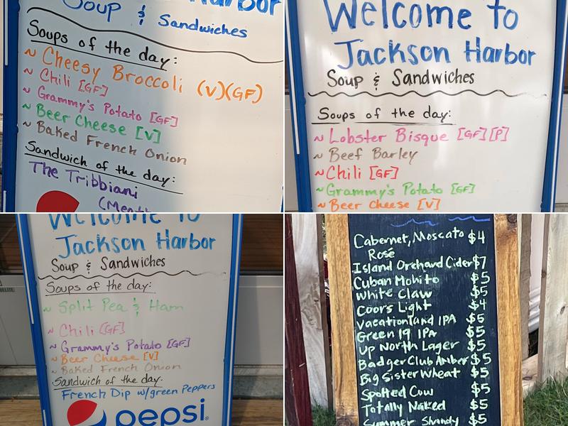 Jackson Harbor Soup Menu