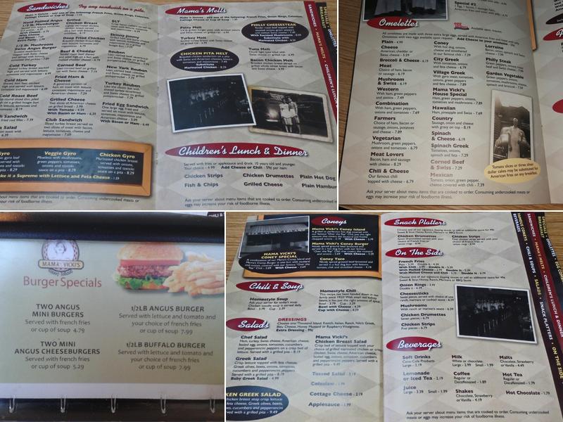 Mama Vicki's Coney Island Menu