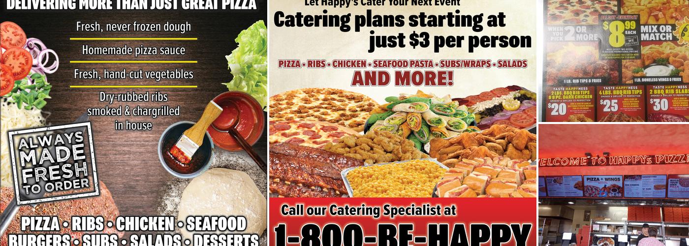 Happy's Pizza Menu