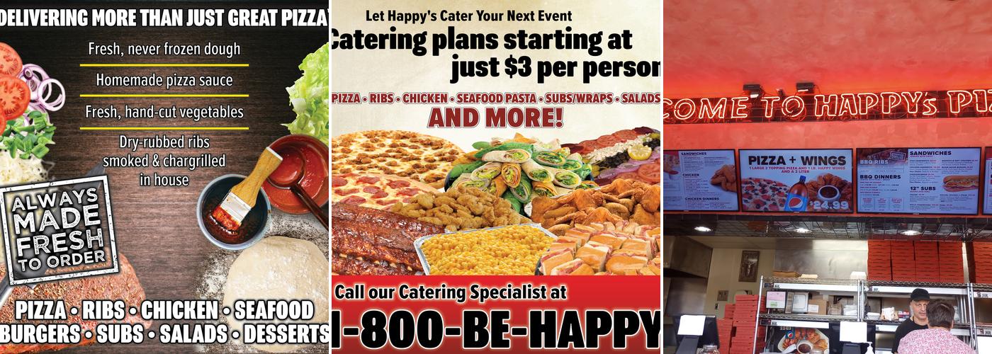 Happy's Pizza Menu