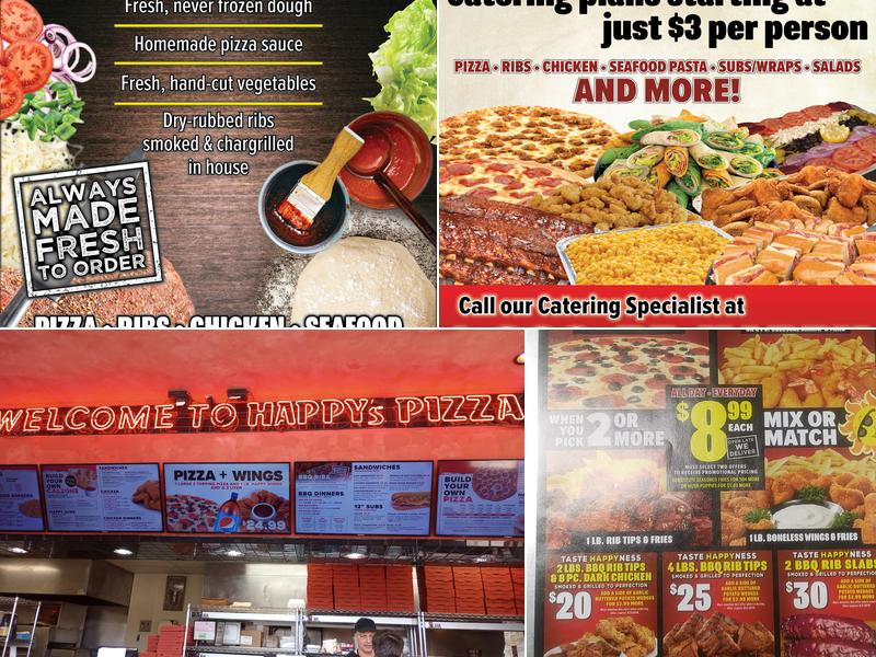Happy's Pizza Menu