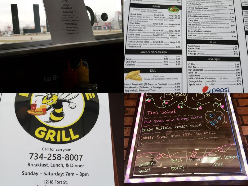 Bizzy Bee Grill Menu