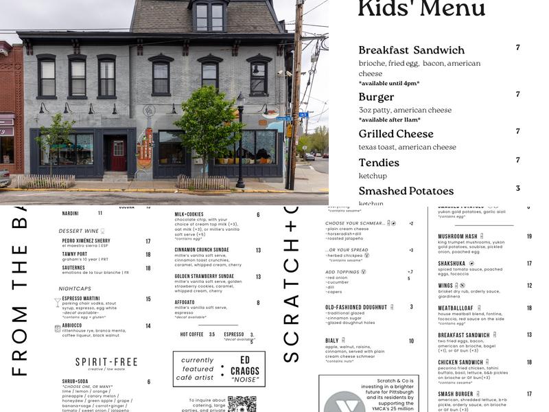 Scratch & Co. Menu
